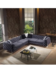black corner sofa set 2