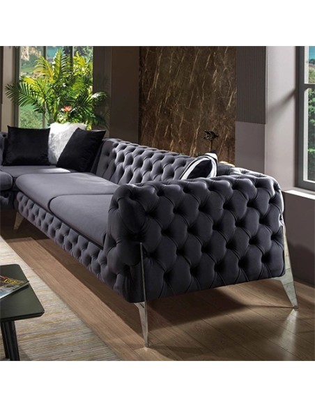 Black-Corner-Sofa-in-Modern-Style ID-2213