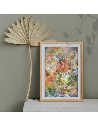 Persian-Miniature-Painting-of-a-Colorful-Fantasy-AG-1521