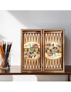 Persian Inlay Chess & Backgammon Set 2