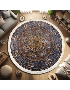 kashan-round-carpet 2
