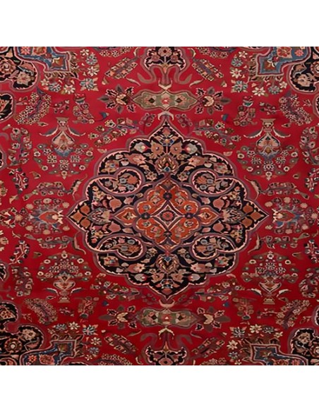 Persian 9x12 Handmade Wool Red Khorasan Rug RC-2362