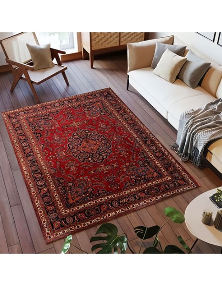 Wool Red Khorasan Rug
