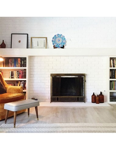 Beautiful Persian Enamel Decorative Plate in Deor