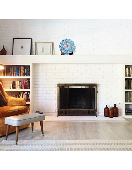 Beautiful Persian Enamel Decorative Plate in Deor