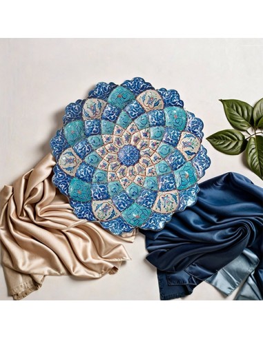 Beautiful Persian Enamel Decorative Plate HC-562