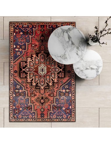 Zanjan 3x5 Red and Blue Vintage Rug