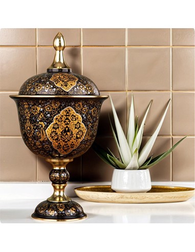 Hand Painted Brass Meenakari Candy Bowl