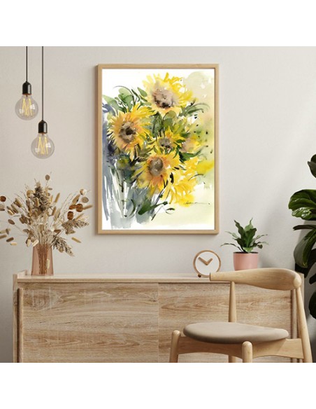 Sunflower-Abstract-Painting-AG-2184-in-Canada