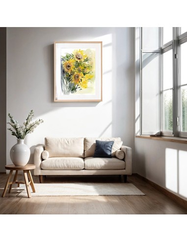 Sunflower-Abstract-Wall-Painting-in-Canada