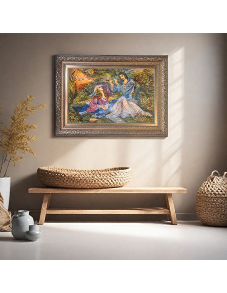 Poet of Love | Decorative Pictorial Carpet | Tableau Rug