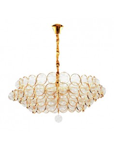 Golden 9-flames chandelier Venus Model