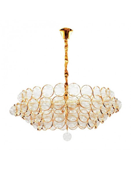 Golden 9-flames chandelier Venus Model
