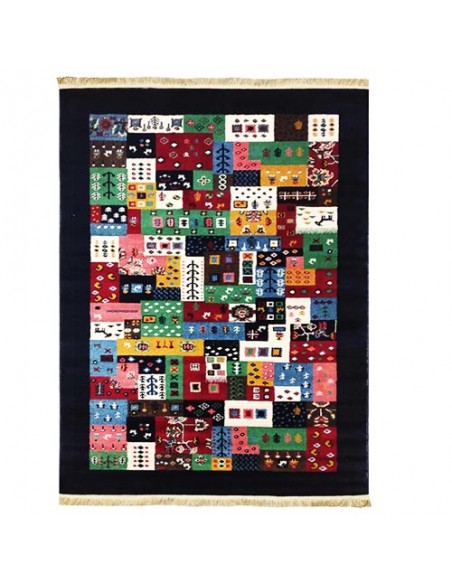 Kashan machine Gabbeh with Niko pattern Rc-108 full view