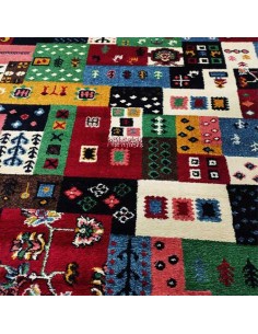 Kashan machine Gabbeh with Niko pattern Rc-108 full view 2