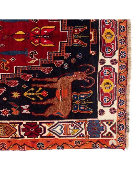 Persian hand-woven Gabbeh Rc-111 zoom in