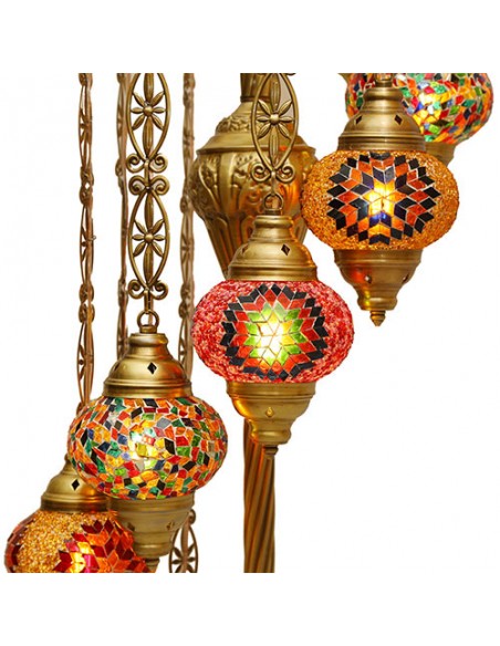 colorful standing light floor lamp