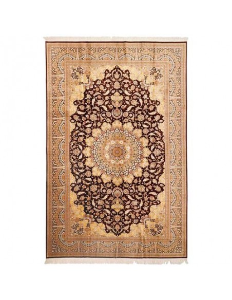 All silk hand-woven carpet Rc-112 full view All silk hand-woven carpet Rc-112 full view