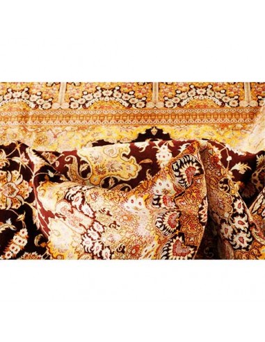 All silk hand-woven carpet Rc-112 details