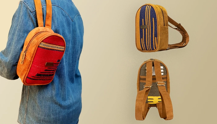 handwoven backpack