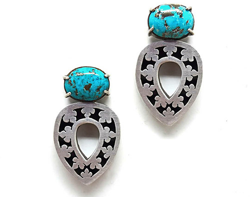 silver-turquoise-earringsAC830