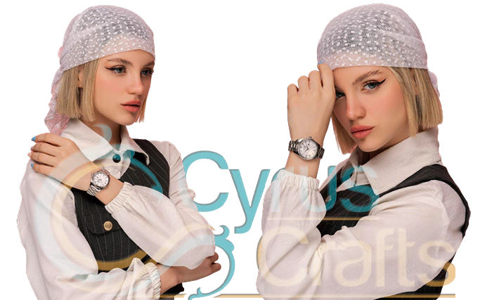 analog watch for women with natural shell dial