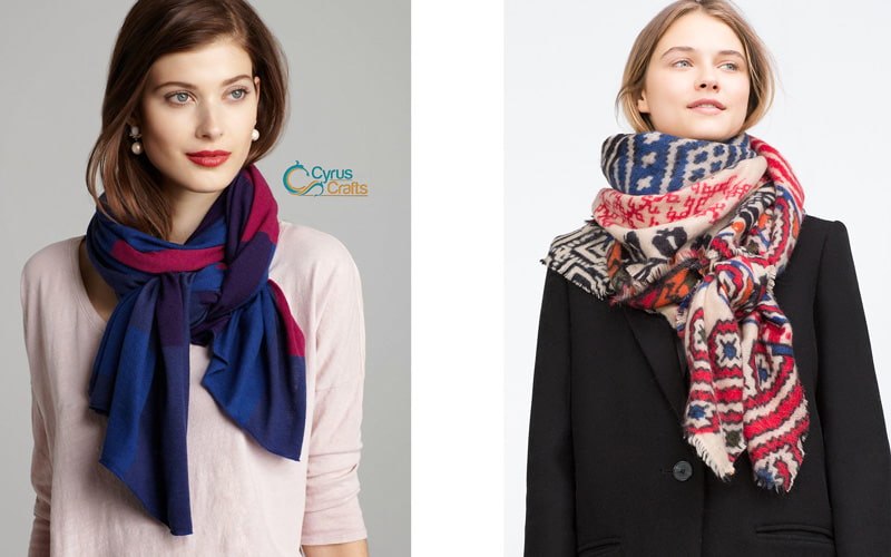stylish silk scarf as a birthday gift for wife