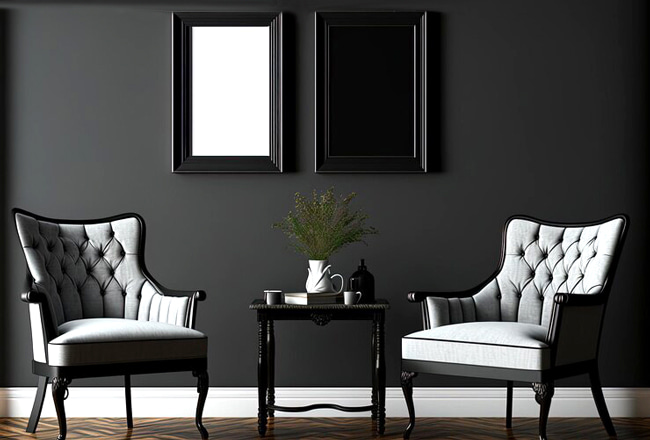 black decoration ideas