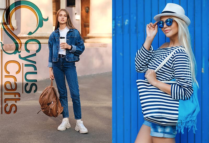 blue casual style outfits