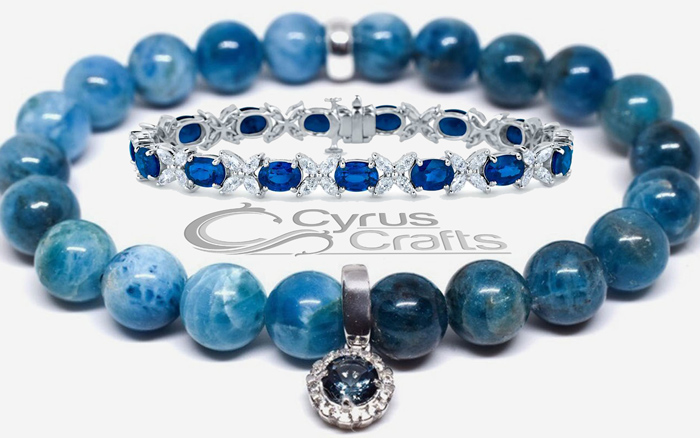 Blue stone bracelet