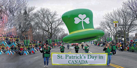 st patrick day in Canada