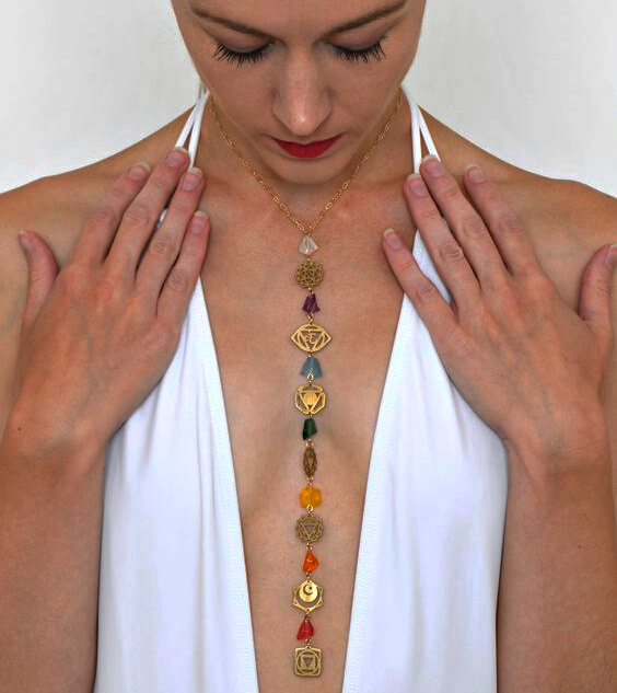 chakra symbols necklace