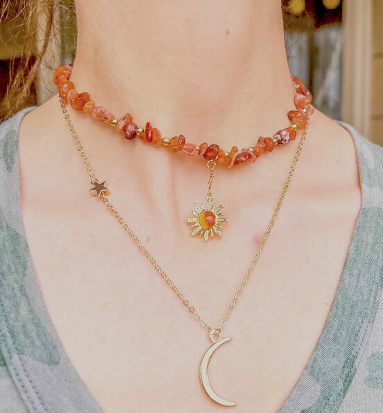 sacral chakra stones necklaces