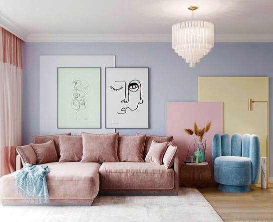 pastel interior design