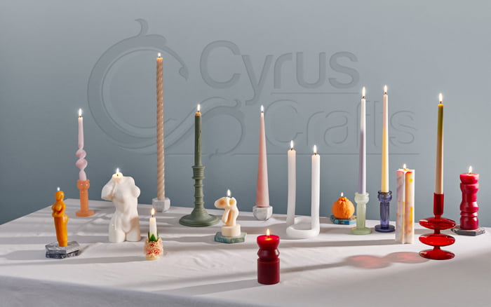 decorative tapper candles