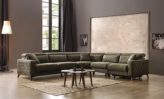 genuine leather sectional sofa