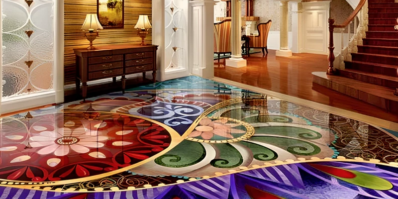 Epoxy flooring for home interior
