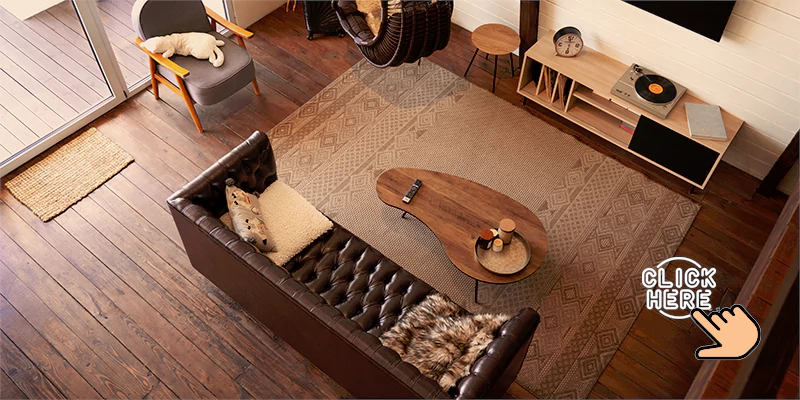 vintage rug for hardwood flooring