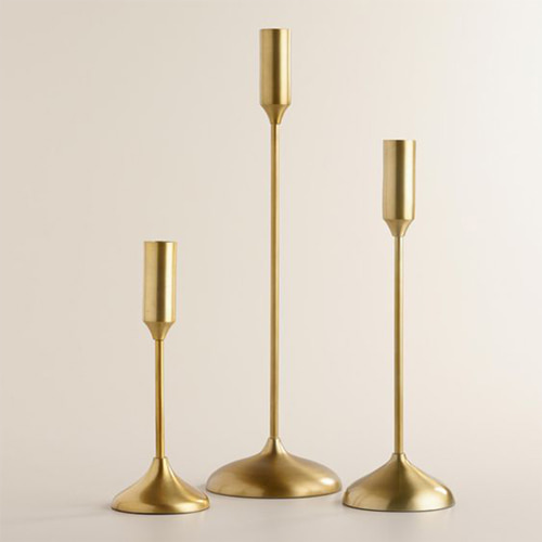 tall gold candle holders