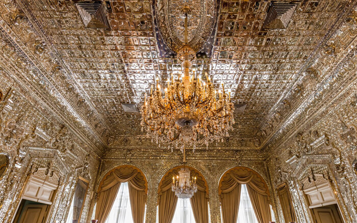 The brilliant hall of Golestan palace