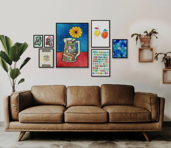 how to hang artwork