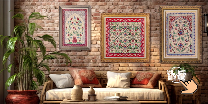 framed rugs wall art