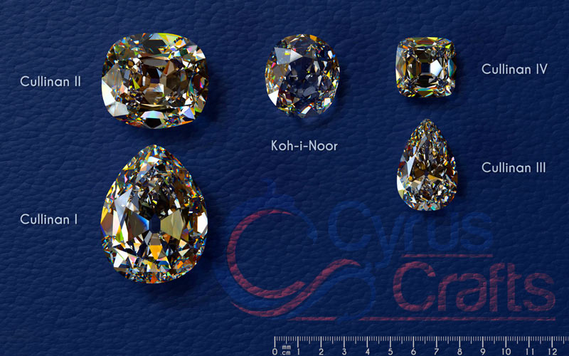 koohinoor diamond and  cullinan diamond