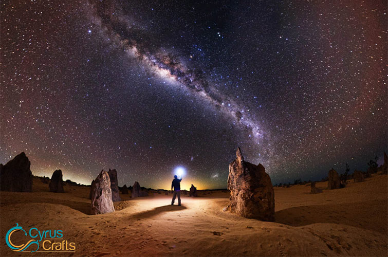 Desert at night