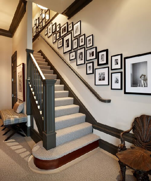 staircase wall art gallery