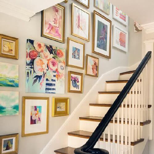 wall art for staircase