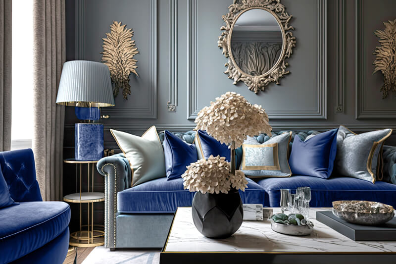 Navy And Grey Living Room Ideas