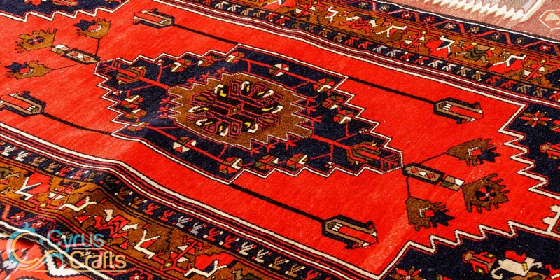 red persian rug