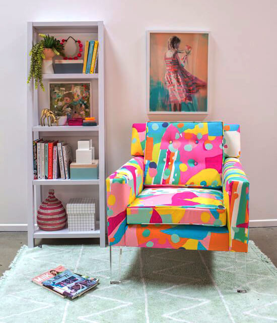 decorating with colorful patterns