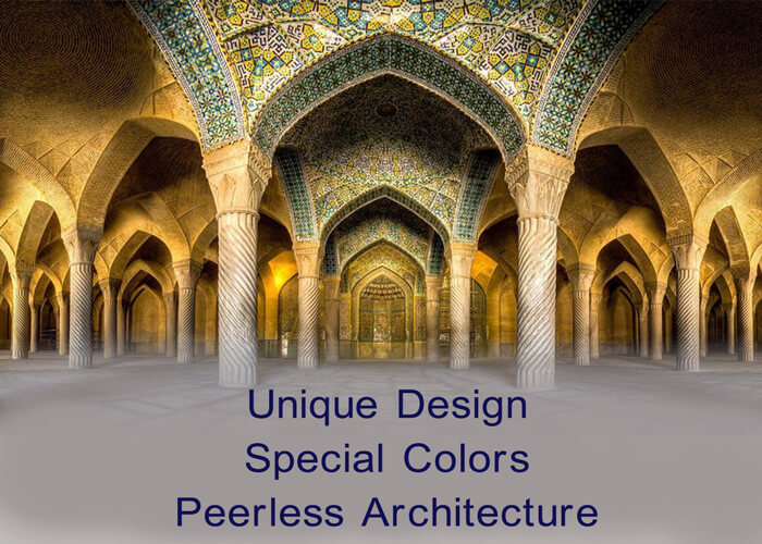 unique design in Persian building